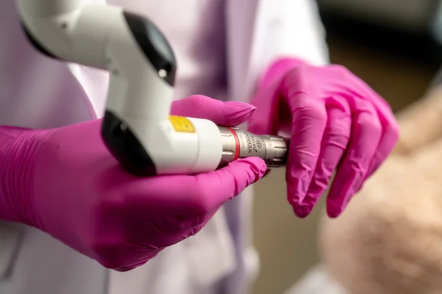 Léčba aktivního tělesného akné pomocí laseru